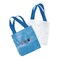 Colorations Set of 12, Kids Decorate Their Own Durable Small Canvas Tote Bags with Colored Handles, Arts & Crafts, 8-1/2 inches W x 8-1/4 inchesH x 2-1/4 inches D, Personalize Party Favor, Lunch Bag